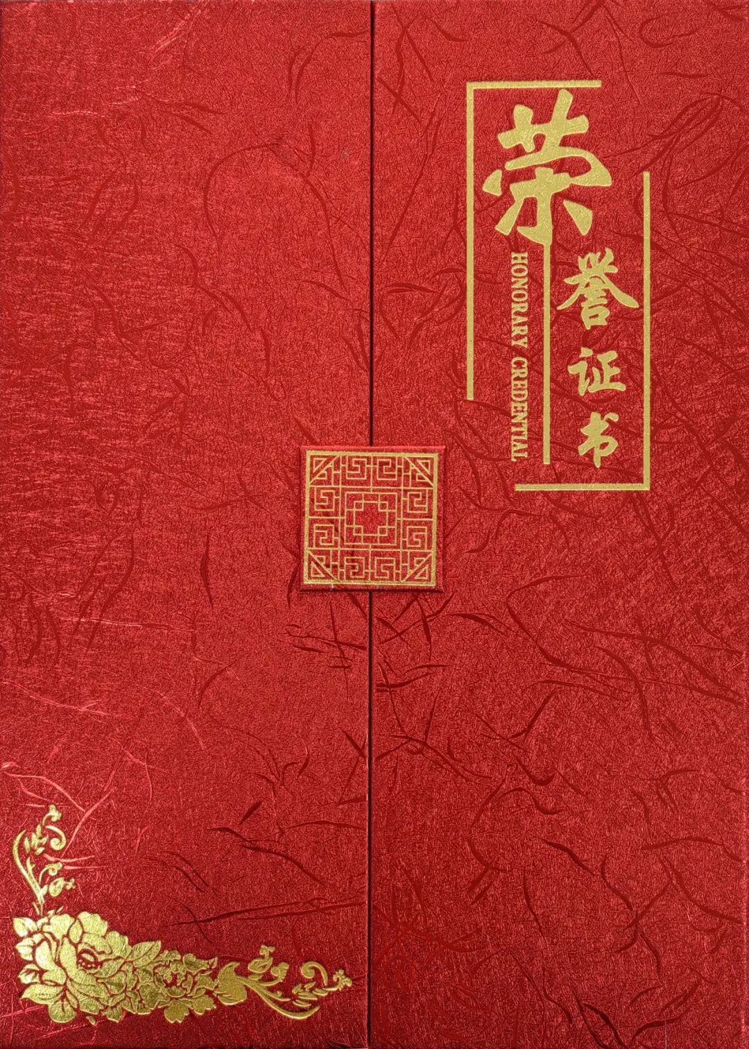 杭州市生態(tài)環(huán)境局頒發(fā)榮譽(yù)證書封面